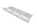 PATCH PANEL PUSTY 24 PORT 1U 19" Z ORGANIZEREM DO MODUŁÓW KEYSTONE SZARY LANBERG
