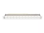 PATCH PANEL PUSTY 48 PORT 1U 19" FTP Z ORGANIZEREM DO MODUŁÓW KEYSTONE SZARY LANBERG