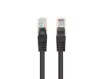 PATCHCORD KAT.5E UTP 0.25M CZARNY FLUKE PASSED LANBERG