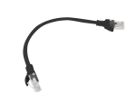 PATCHCORD KAT.5E UTP 0.25M CZARNY FLUKE PASSED LANBERG 10-PACK