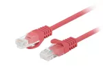 PATCHCORD KAT.5E UTP 0.25M CZERWONY FLUKE PASSED LANBERG