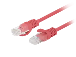 PATCHCORD KAT.5E UTP 0.25M CZERWONY FLUKE PASSED LANBERG