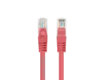 PATCHCORD KAT.5E UTP 0.25M CZERWONY FLUKE PASSED LANBERG