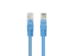 PATCHCORD KAT.5E UTP 0.25M NIEBIESKI FLUKE PASSED LANBERG