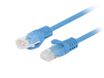 PATCHCORD KAT.5E UTP 0.25M NIEBIESKI FLUKE PASSED LANBERG