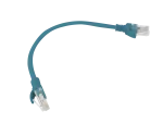 PATCHCORD KAT.5E UTP 0.25M NIEBIESKI FLUKE PASSED LANBERG 10-PACK