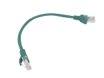 PATCHCORD KAT.5E UTP 0.25M ZIELONY FLUKE PASSED LANBERG 10-PACK
