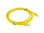 PATCHCORD KAT.5E UTP 2M ŻÓŁTY FLUKE PASSED LANBERG