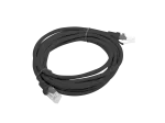 PATCHCORD KAT.5E UTP 3M CZARNY FLUKE PASSED LANBERG