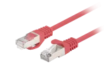 PATCHCORD KAT.6 FTP 0.25M CZERWONY FLUKE PASSED LANBERG