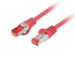 PATCHCORD KAT.6 S/FTP LSZH CU 3M CZERWONY FLUKE PASSED LANBERG