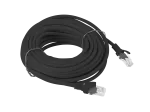 PATCHCORD KAT.6 UTP 10M CZARNY FLUKE PASSED LANBERG
