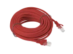 PATCHCORD KAT.6 UTP 10M CZERWONY FLUKE PASSED LANBERG