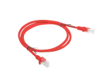 PATCHCORD KAT.6 UTP 1M CZERWONY FLUKE PASSED LANBERG