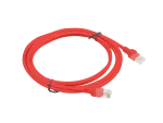 PATCHCORD KAT.6 UTP 2M CZERWONY FLUKE PASSED LANBERG