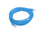 PATCHCORD KAT.6 UTP 3M NIEBIESKI FLUKE PASSED LANBERG