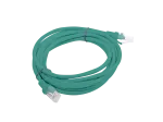 PATCHCORD KAT.6 UTP 3M ZIELONY FLUKE PASSED LANBERG