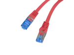 PATCHCORD KAT.6A S/FTP LSZH CCA 0.25M CZERWONY FLUKE PASSED LANBERG