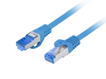 PATCHCORD KAT.6A S/FTP LSZH CCA 0.25M NIEBIESKI FLUKE PASSED LANBERG