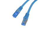 PATCHCORD KAT.6A S/FTP LSZH CCA 0.25M NIEBIESKI FLUKE PASSED LANBERG
