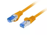 PATCHCORD KAT.6A S/FTP LSZH CCA 0.25M POMARAŃCZOWY FLUKE PASSED LANBERG