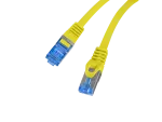 PATCHCORD KAT.6A S/FTP LSZH CCA 0.25M ŻÓŁTY FLUKE PASSED LANBERG