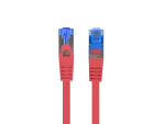 PATCHCORD KAT.6A S/FTP LSZH CCA 0.5M CZERWONY FLUKE PASSED LANBERG