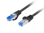 PATCHCORD KAT.6A S/FTP LSZH CCA 10M CZARNY FLUKE PASSED LANBERG