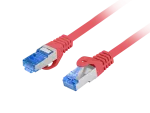 PATCHCORD KAT.6A S/FTP LSZH CCA 2M CZERWONY FLUKE PASSED LANBERG