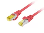 PATCHCORD KAT.6A S/FTP LSZH CU 0.25M CZERWONY FLUKE PASSED LANBERG