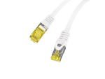 PATCHCORD KAT.6A S/FTP LSZH CU 0.5M BIAŁY FLUKE PASSED LANBERG