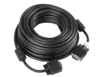 KABEL VGA M/M 15M CZARNY EKRANOWANY FERRYT 3+4 LANBERG
