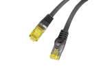 PATCHCORD KAT.6A S/FTP LSZH CU 5M CZARNY FLUKE PASSED LANBERG