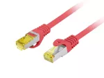 PATCHCORD KAT.6A S/FTP LSZH CU 5M CZERWONY FLUKE PASSED LANBERG