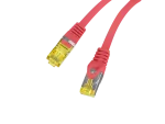 PATCHCORD KAT.6A S/FTP LSZH CU 5M CZERWONY FLUKE PASSED LANBERG