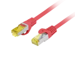 PATCHCORD KAT.6A S/FTP LSZH CU 5M CZERWONY FLUKE PASSED LANBERG