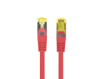 PATCHCORD KAT.6A S/FTP LSZH CU 5M CZERWONY FLUKE PASSED LANBERG
