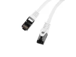 PATCHCORD KAT.8.1 S/FTP LSZH CU 0.5M BIAŁY FLUKE PASSED LANBERG