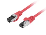 PATCHCORD KAT.8.1 S/FTP LSZH CU 1M CZERWONY FLUKE PASSED LANBERG