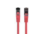 PATCHCORD KAT.8.1 S/FTP LSZH CU 5M CZERWONY FLUKE PASSED LANBERG