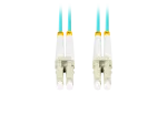 PATCHCORD ŚWIATŁOWODOWY MM LC/UPC-LC/UPC DUPLEX 3.0MM OM3 50/125 LSZH 2M AQUA LANBERG