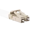 PATCHCORD ŚWIATŁOWODOWY MM LC/UPC-SC/UPC DUPLEX 3.0MM OM4 50/125 LSZH 0.5M FIOLETOWY LANBERG