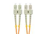 PATCHCORD ŚWIATŁOWODOWY MM SC/UPC-SC/UPC DUPLEX 3.0MM OM2 50/125 LSZH 5M POMARAŃCZOWY LANBERG
