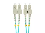 PATCHCORD ŚWIATŁOWODOWY MM SC/UPC-SC/UPC DUPLEX 3.0MM OM3 50/125 LSZH 3M AQUA LANBERG