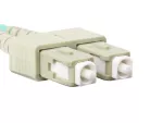 PATCHCORD ŚWIATŁOWODOWY MM SC/UPC-SC/UPC DUPLEX 3.0MM OM4 50/125 LSZH 5M FIOLETOWY LANBERG