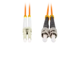 PATCHCORD ŚWIATŁOWODOWY MM ST/UPC-LC/UPC DUPLEX 3.0MM OM2 50/125 LSZH 1M POMARAŃCZOWY LANBERG