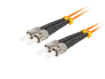 PATCHCORD ŚWIATŁOWODOWY MM ST/UPC-ST/UPC DUPLEX 3.0MM OM2 50/125 LSZH 10M POMARAŃCZOWY LANBERG