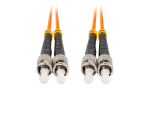 PATCHCORD ŚWIATŁOWODOWY MM ST/UPC-ST/UPC DUPLEX 3.0MM OM2 50/125 LSZH 15M POMARAŃCZOWY LANBERG
