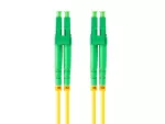 PATCHCORD ŚWIATŁOWODOWY SM LC/APC-LC/APC DUPLEX 3.0MM LSZH G657A1 1M ŻÓŁTY LANBERG