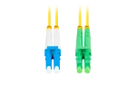 PATCHCORD ŚWIATŁOWODOWY SM LC/APC-LC/UPC DUPLEX 3.0MM LSZH G657A1 0.5M ŻÓŁTY LANBERG